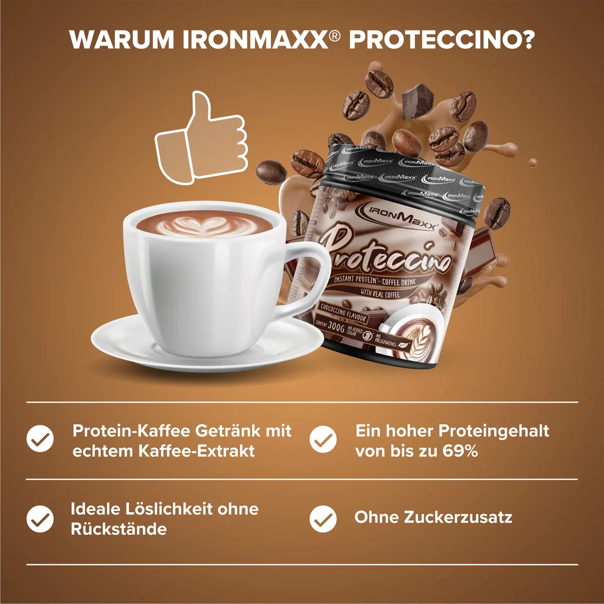 Proteccino (300g) - Chococcino Flavour – Bild 3