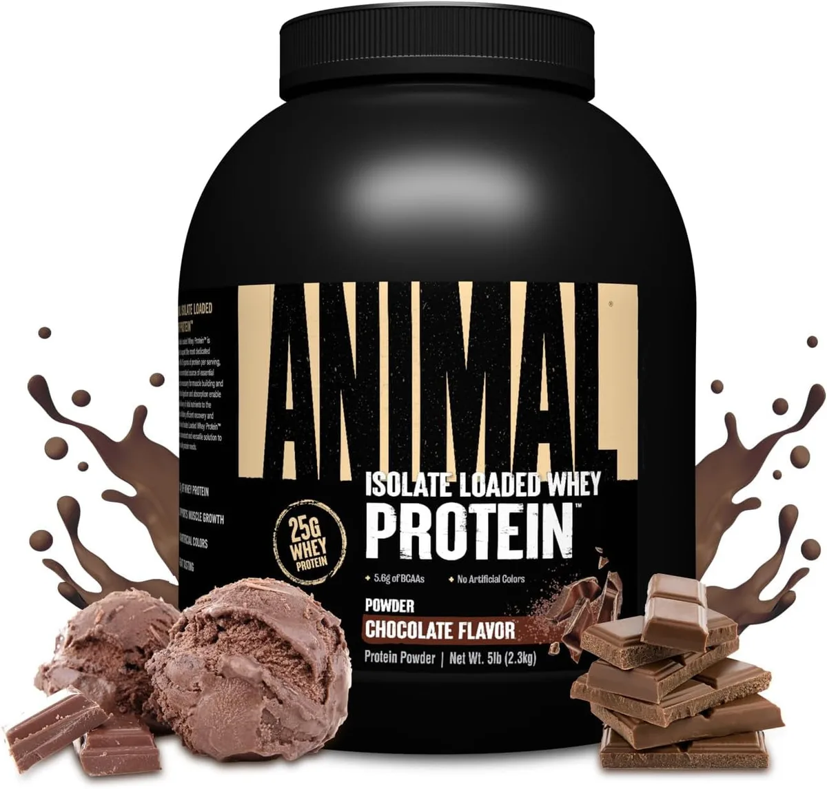 Animal Isolate Loaded Whey (2270g) Chocolate – Bild 2