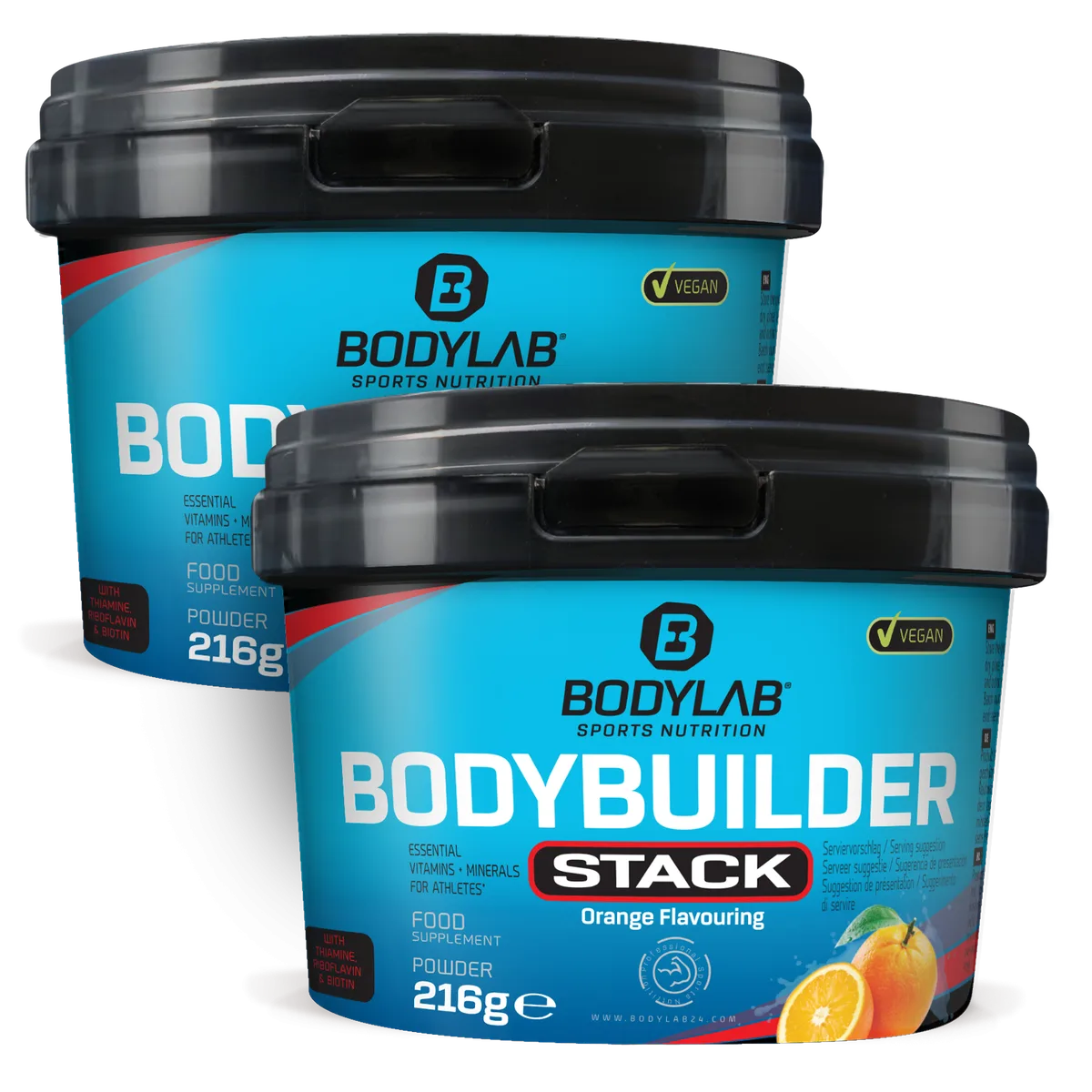 2 x Bodybuilder Stack Powder (je 216g)