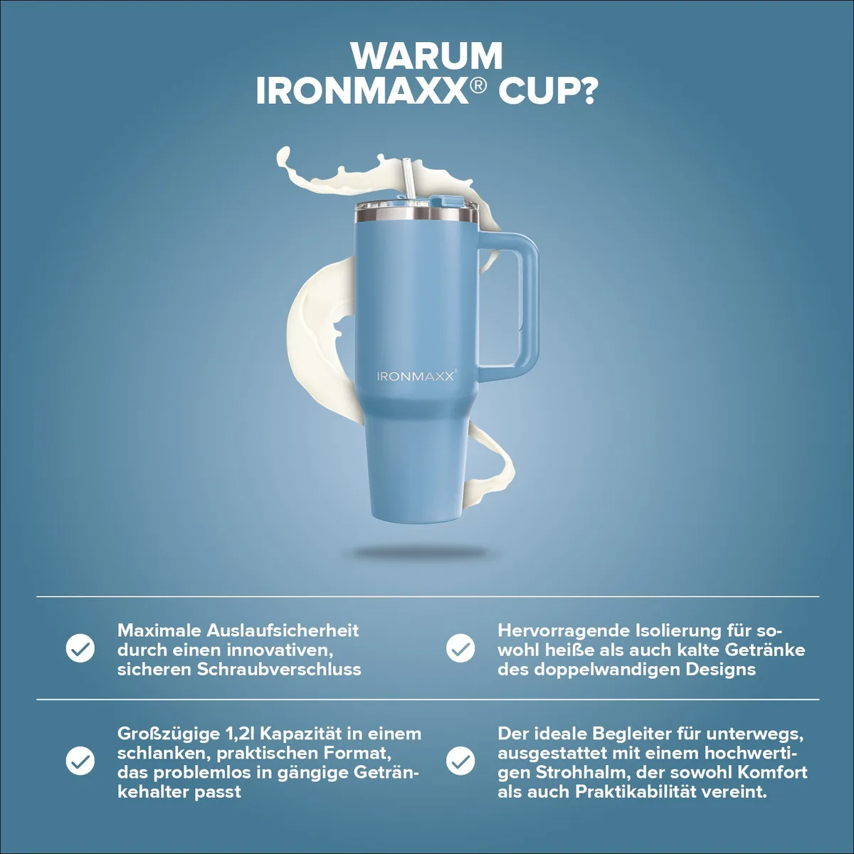 IronMaxx Cup V3.0 (1200ml) - Ice Blue – Bild 6