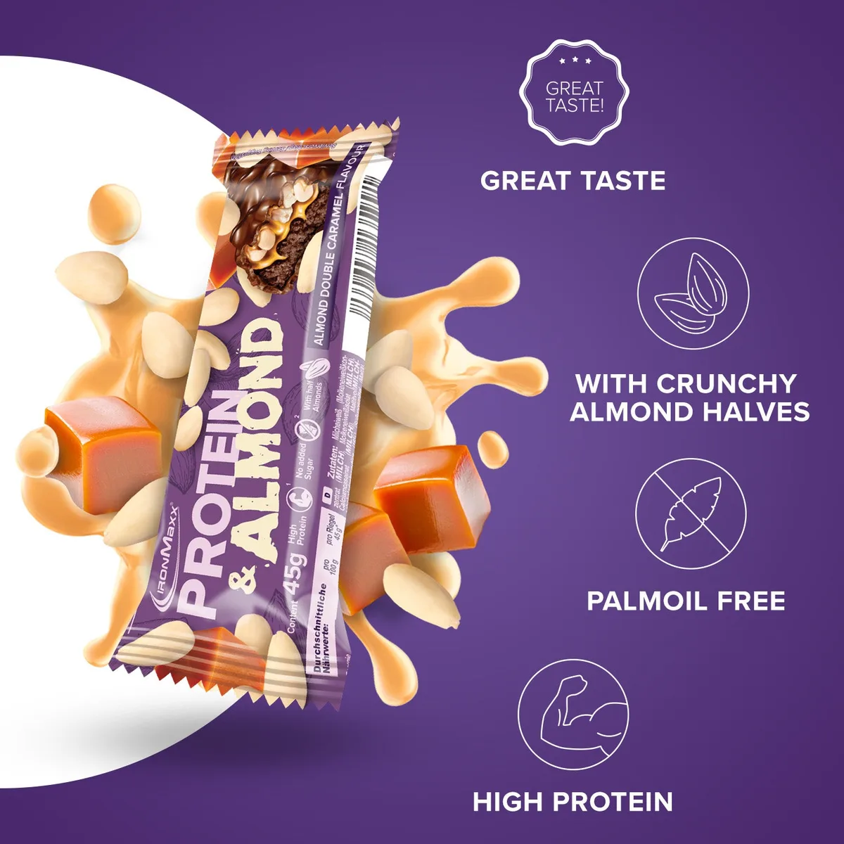 Protein & Almond (45g) - Almond Double Caramel – Bild 7