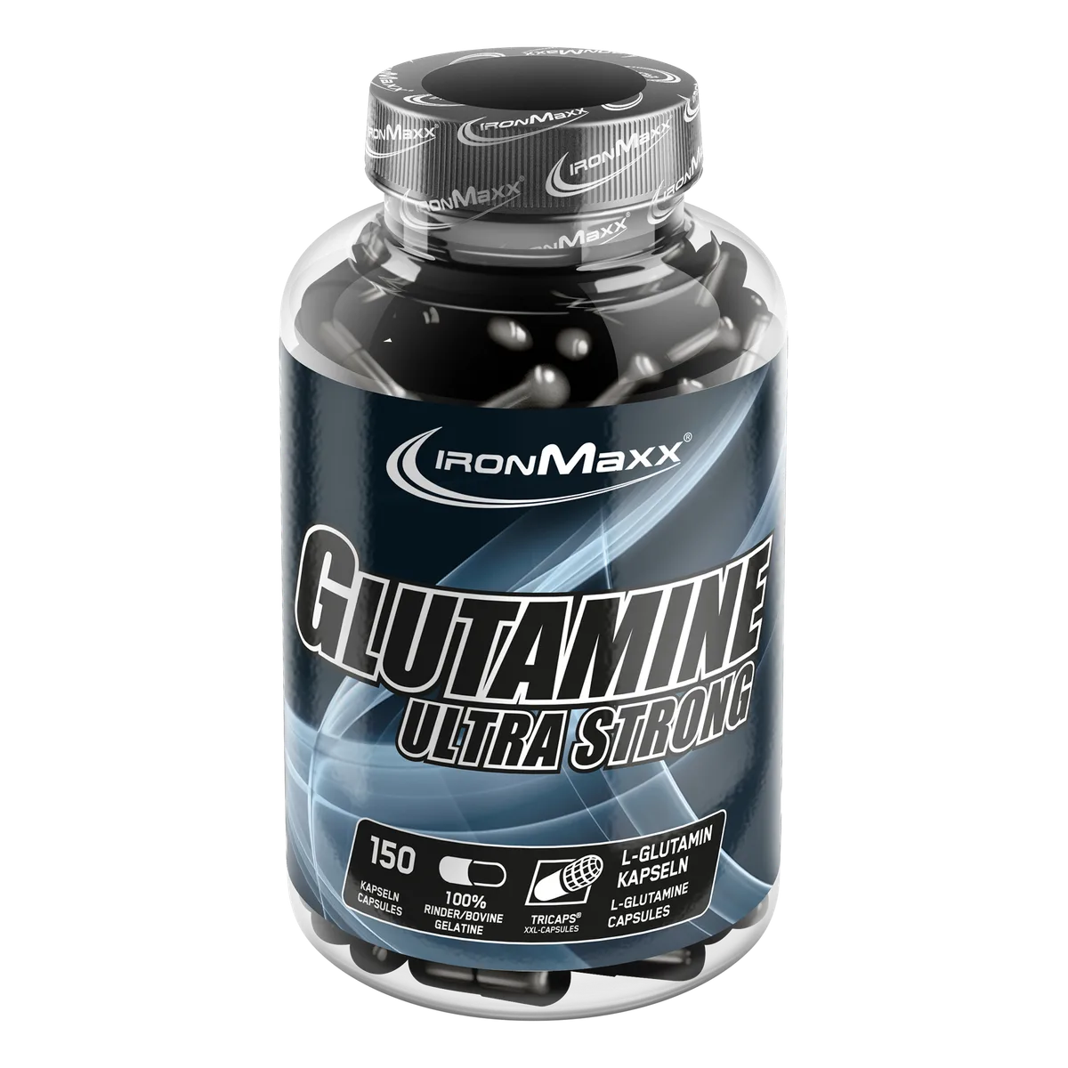 Glutamine Ultra Strong - 150 Tricaps® – Bild 2
