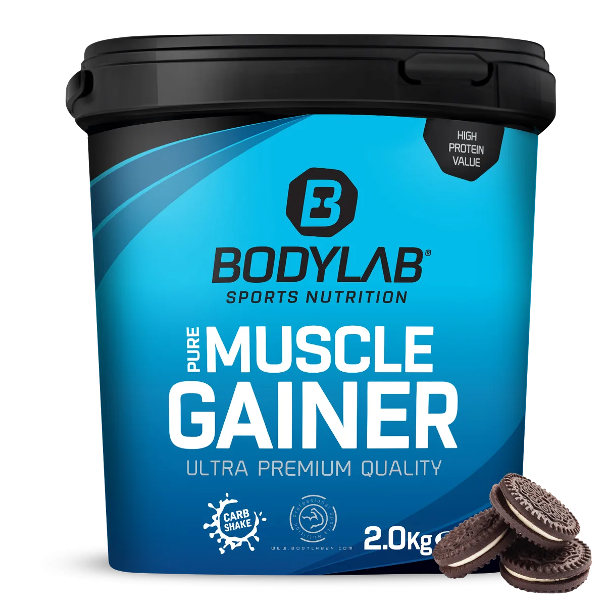 Pure Muscle Gainer (2000g) Vanille-Zimt – Bild 4
