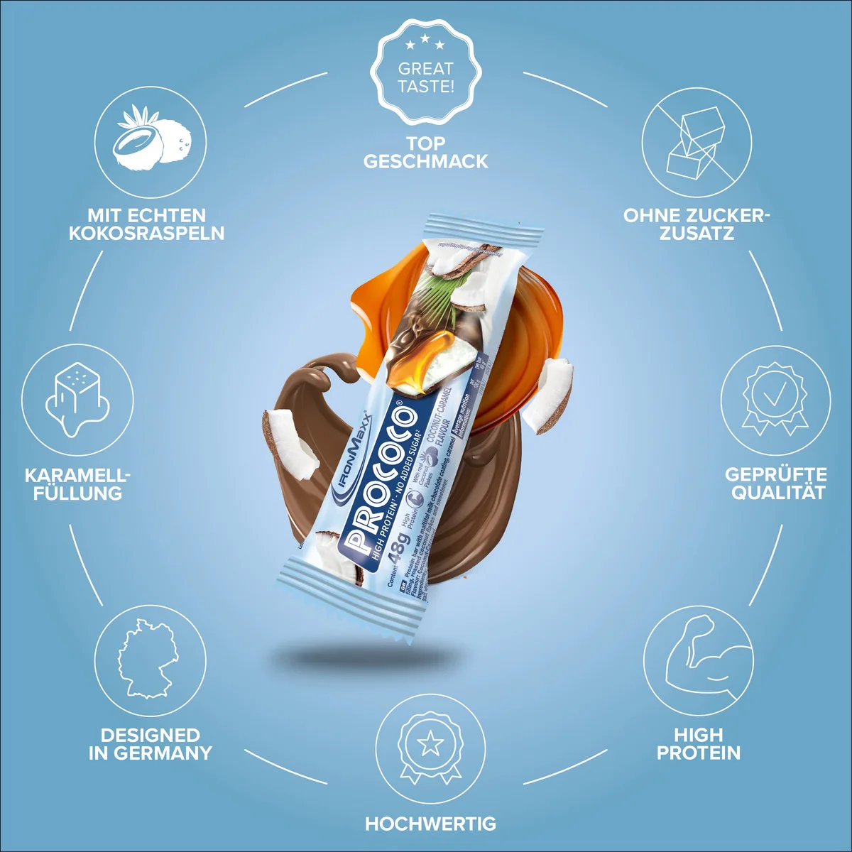 Prococo® (48g) - Coconut Caramel – Bild 5