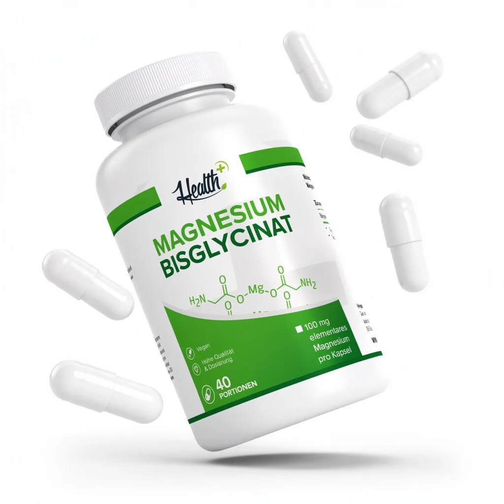 HEALTH+ MAGNESIUM-BISGLYCINAT, 120 Kapseln – Bild 2