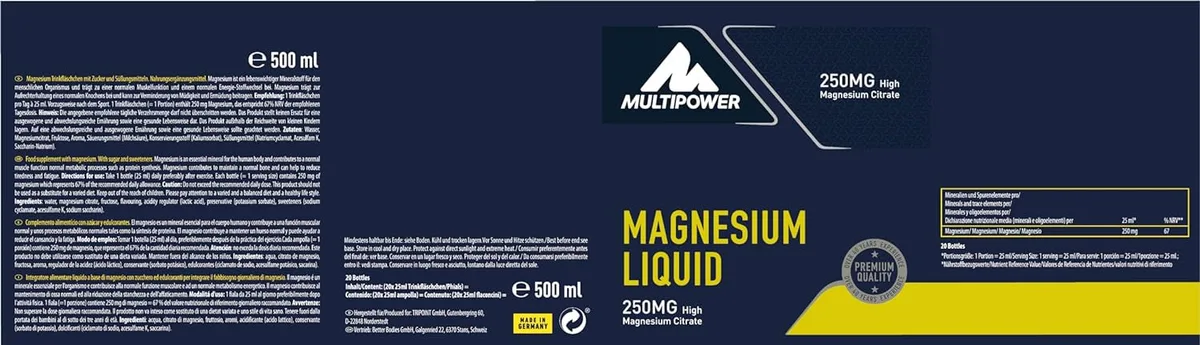 Magnesium Liquid (20 x 25ml) – Bild 2