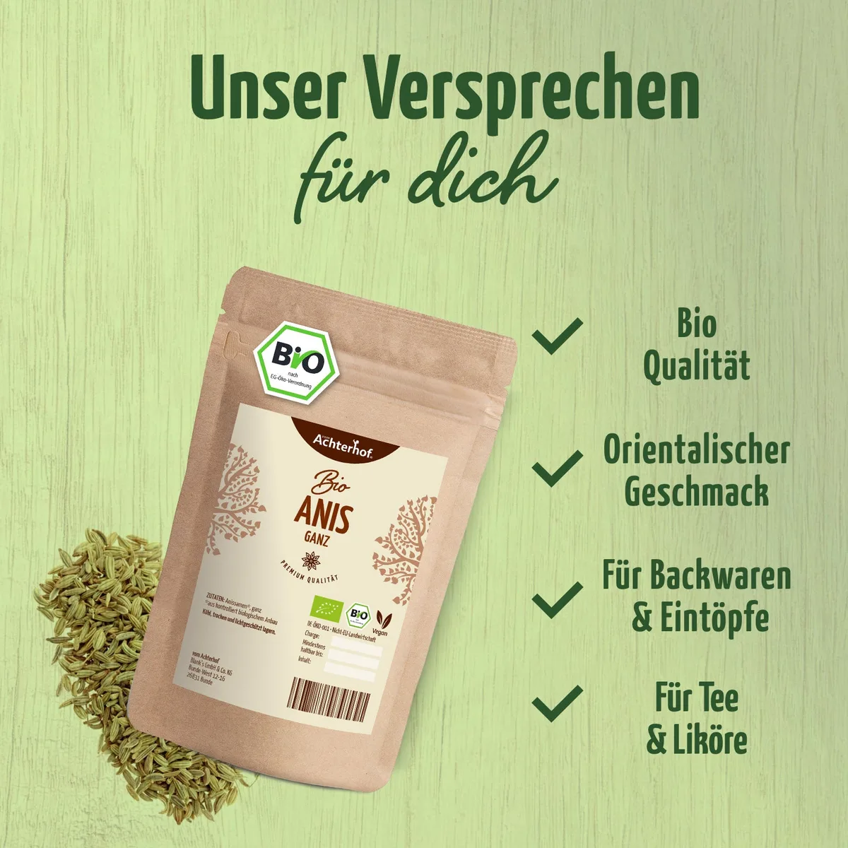 Anis ganz Bio (500g) – Bild 3