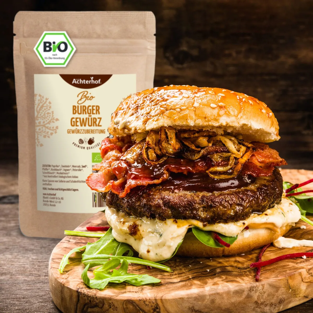 Burger Gewürzzubereitung Bio (100g) – Bild 3