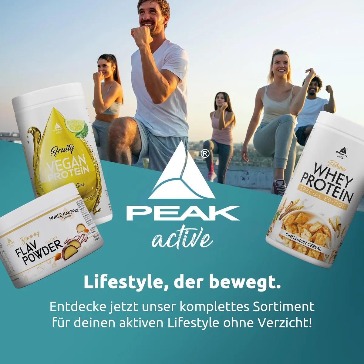 PEAK Yummy Flav Powder - 250g Geschmack Fairy Strawberry I 50 Portionen I Geschmackspulver zum Süßen fast ohne Kalorien und ohne Zuckerzusatz I mit Inulin und dem Verdauungsenzym Laktase I vegan – Bild 6