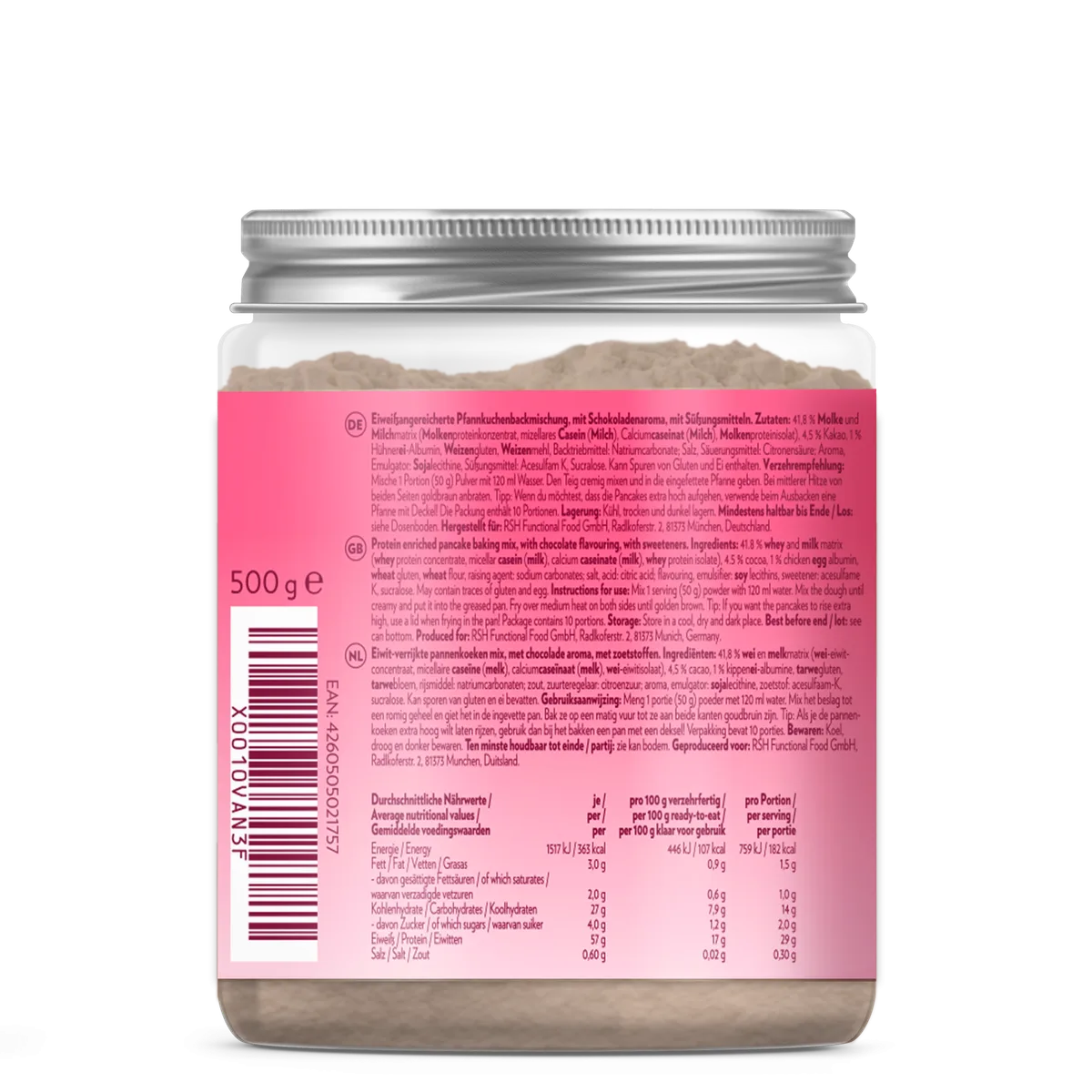 Protein Pancakes (500g) Double Chocolate – Bild 3