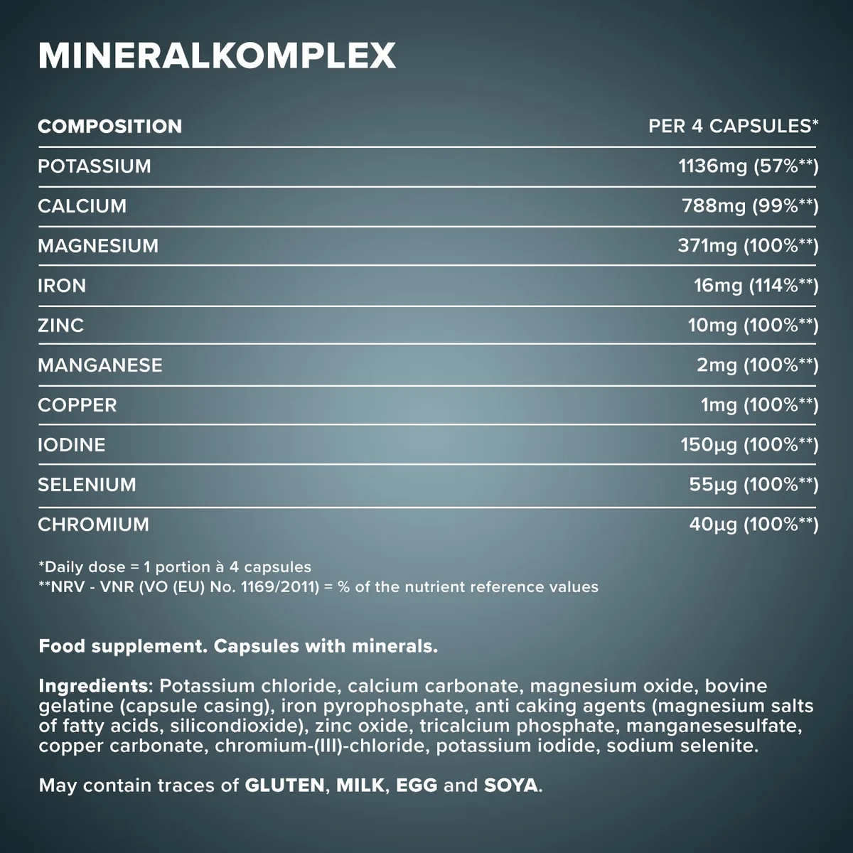 Mineralkomplex - 130 Kapseln – Bild 5