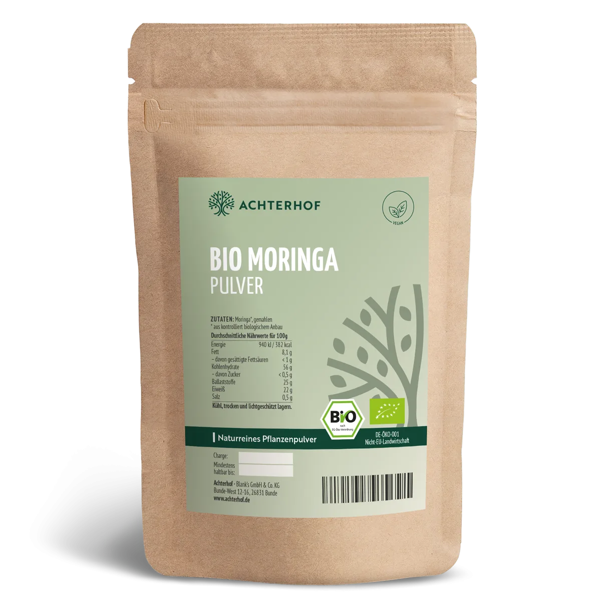 Bio Moringa Pulver (1000g)