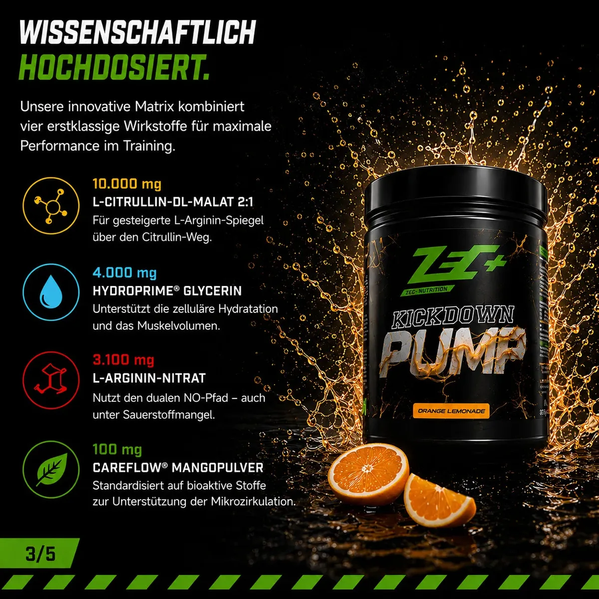 ZEC+ KICKDOWN PUMP, 375g Orange Lemonade – Bild 4
