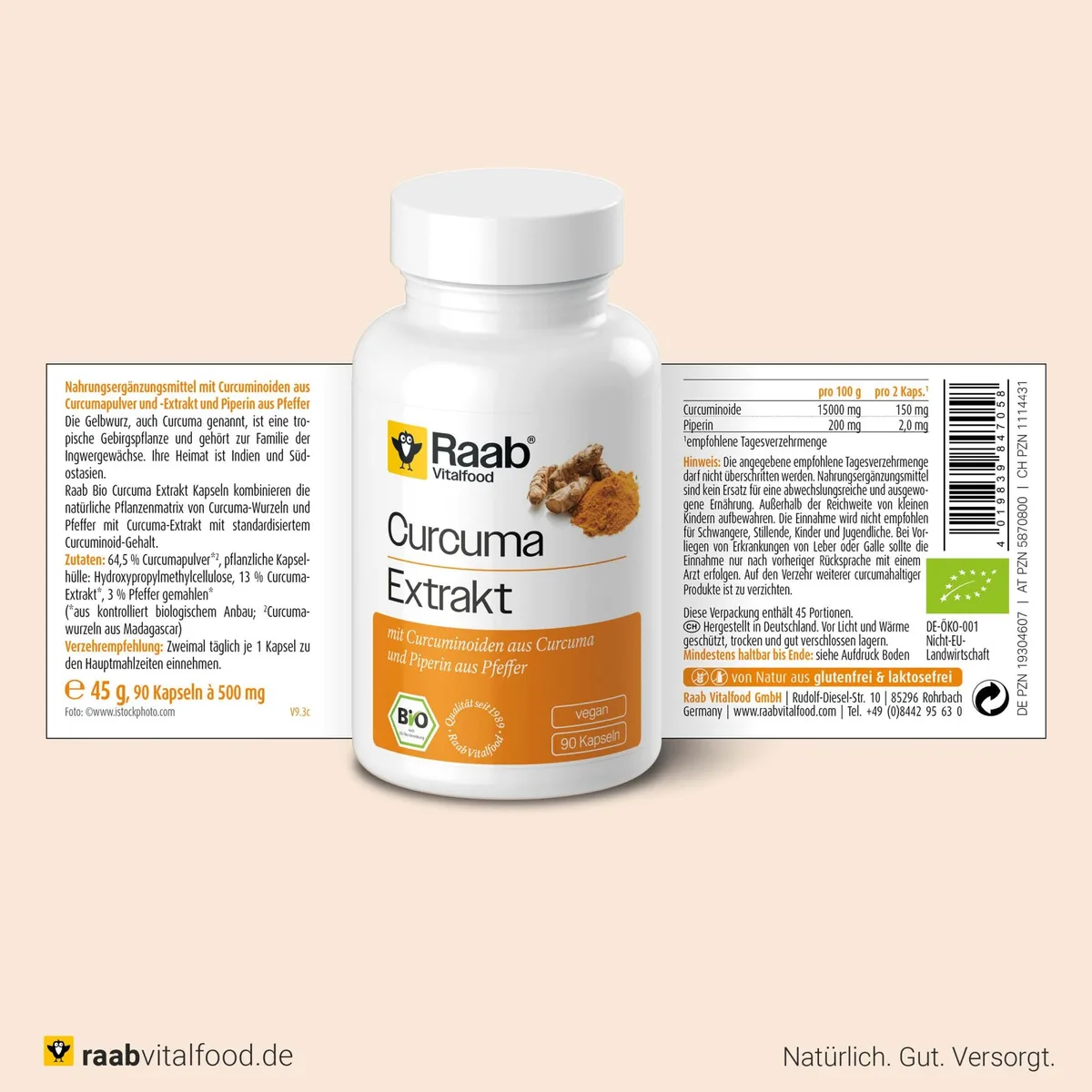 Curcuma Extrakt bio (90 Kapseln) – Bild 2