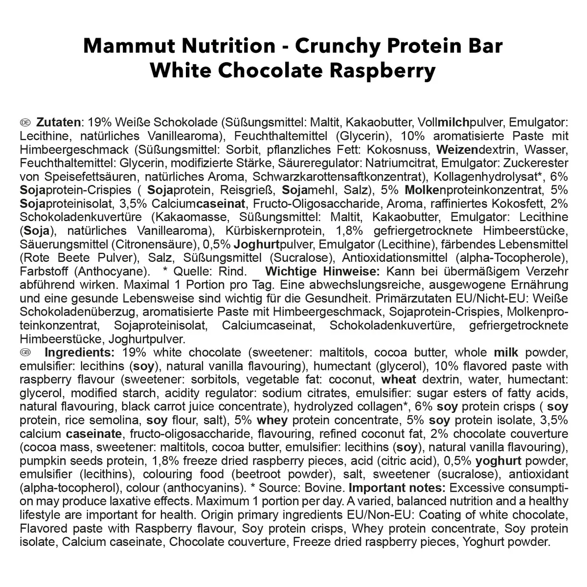 Crunchy Protein Bar (12x45g) Almond Brownie – Bild 5