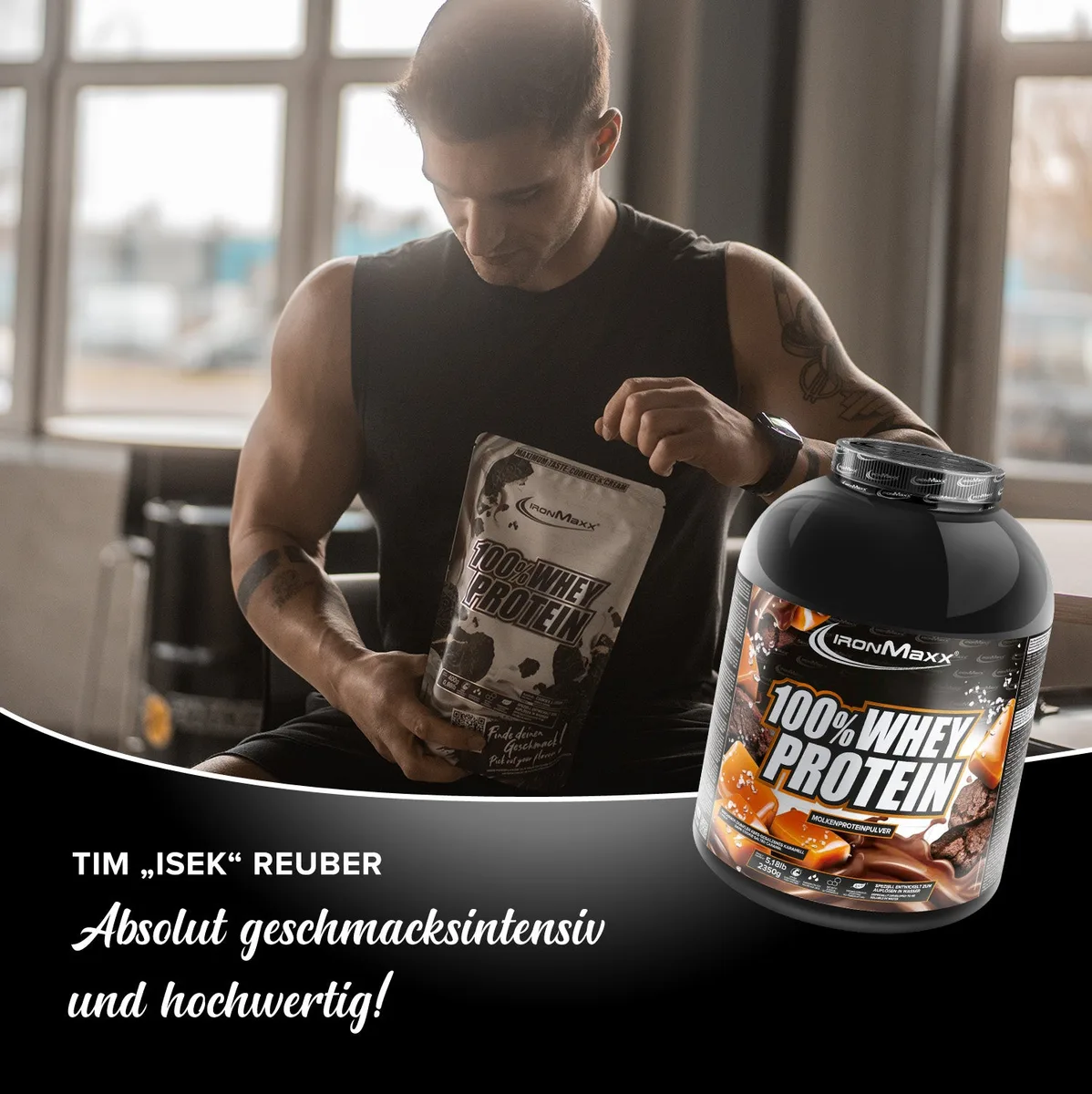 100% Whey Protein (2350g) - Dark Cookies Salted Caramel – Bild 6