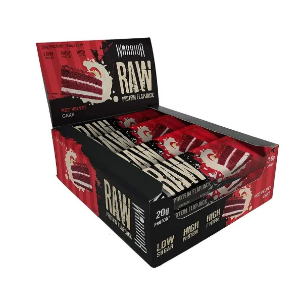 Warrior Raw Protein Flapjack, 12x75g im Karton