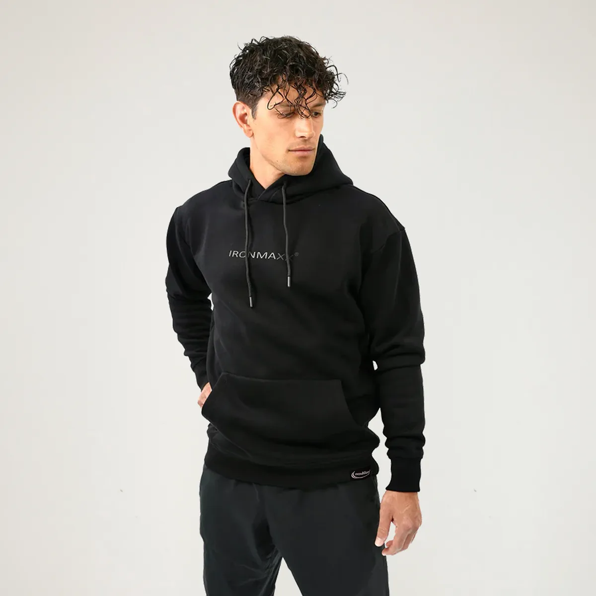 Hoodie Schwarz Unisex - L – Bild 2