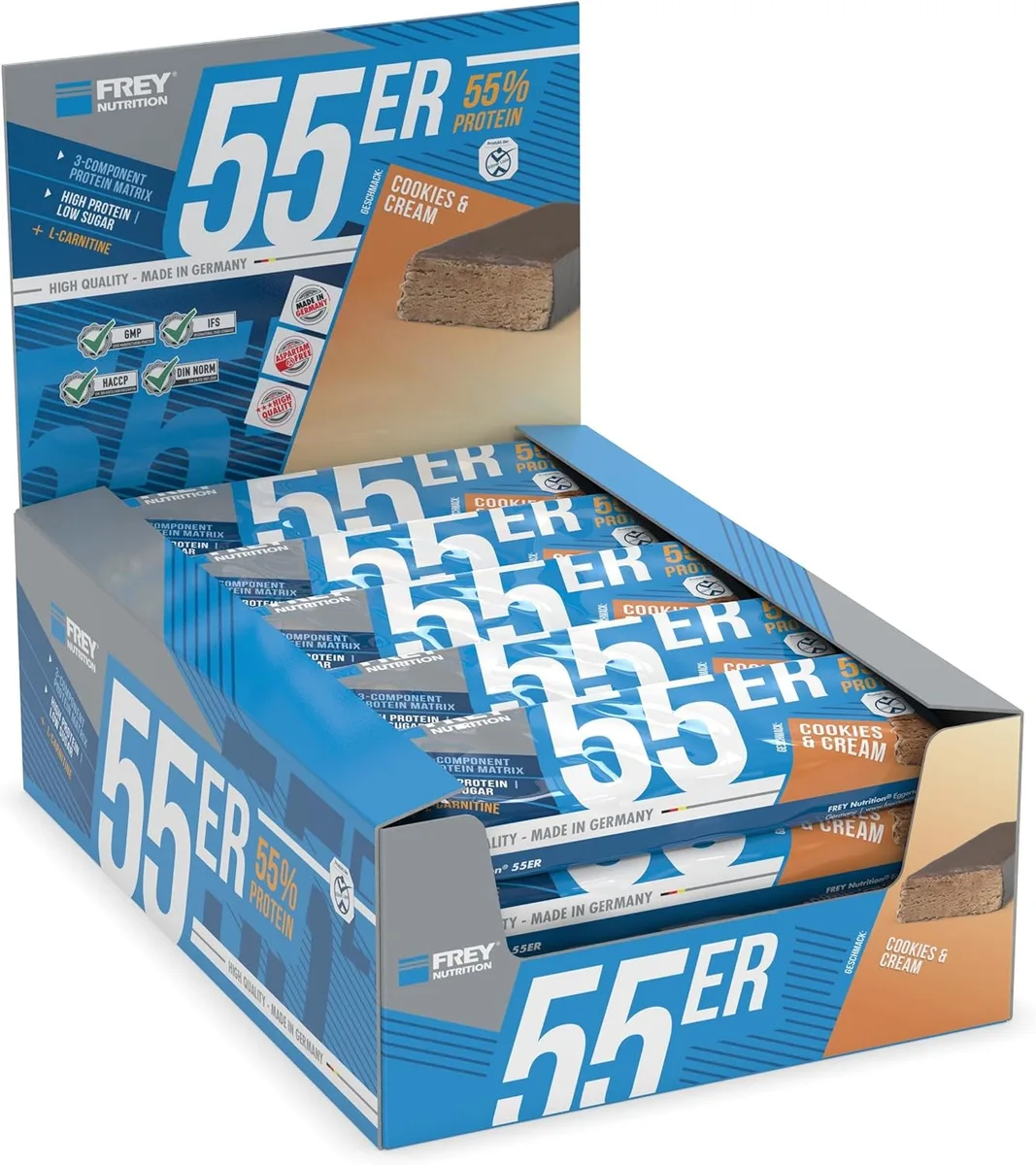 Proteinriegel 55er (20x50g) Cookies & Cream