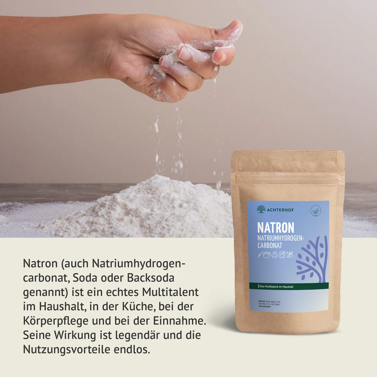 Natron Natriumhydrogencarbonat (1000g) – Bild 5
