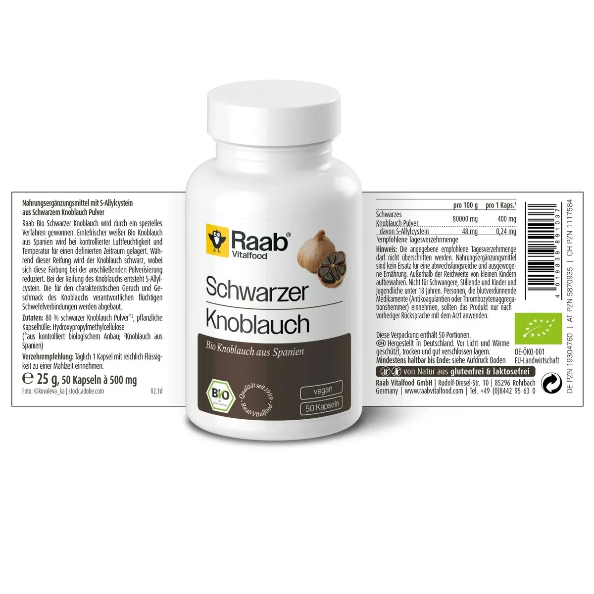 Bio Schwarzer Knoblauch (50 Kapseln) – Bild 2