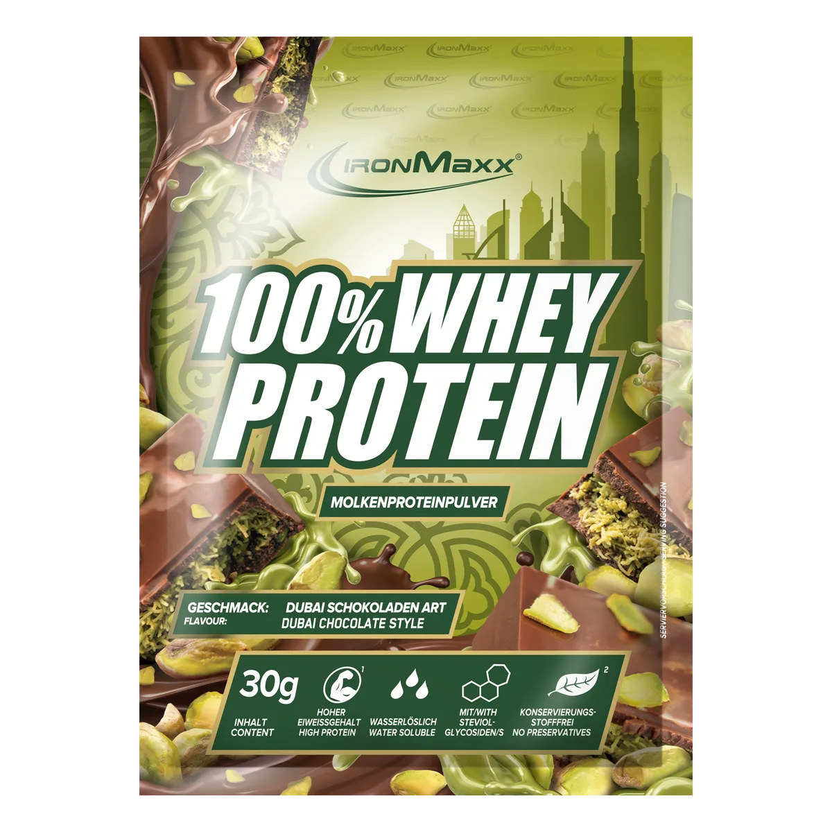100% Whey Protein (30g) - Dubai Chocolate Style
