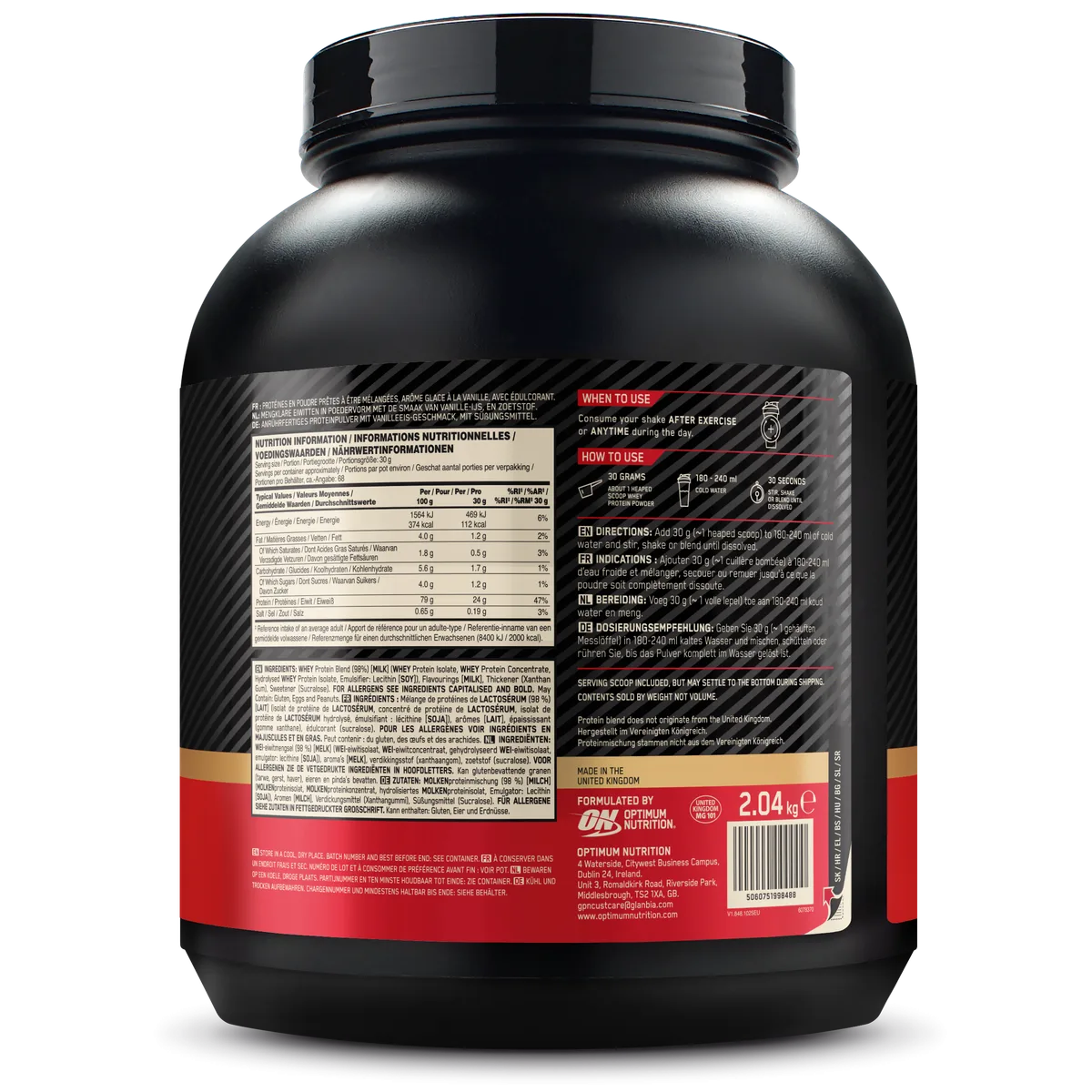 100% Whey Gold Standard (2040g) Double Rich Chocolate – Bild 3