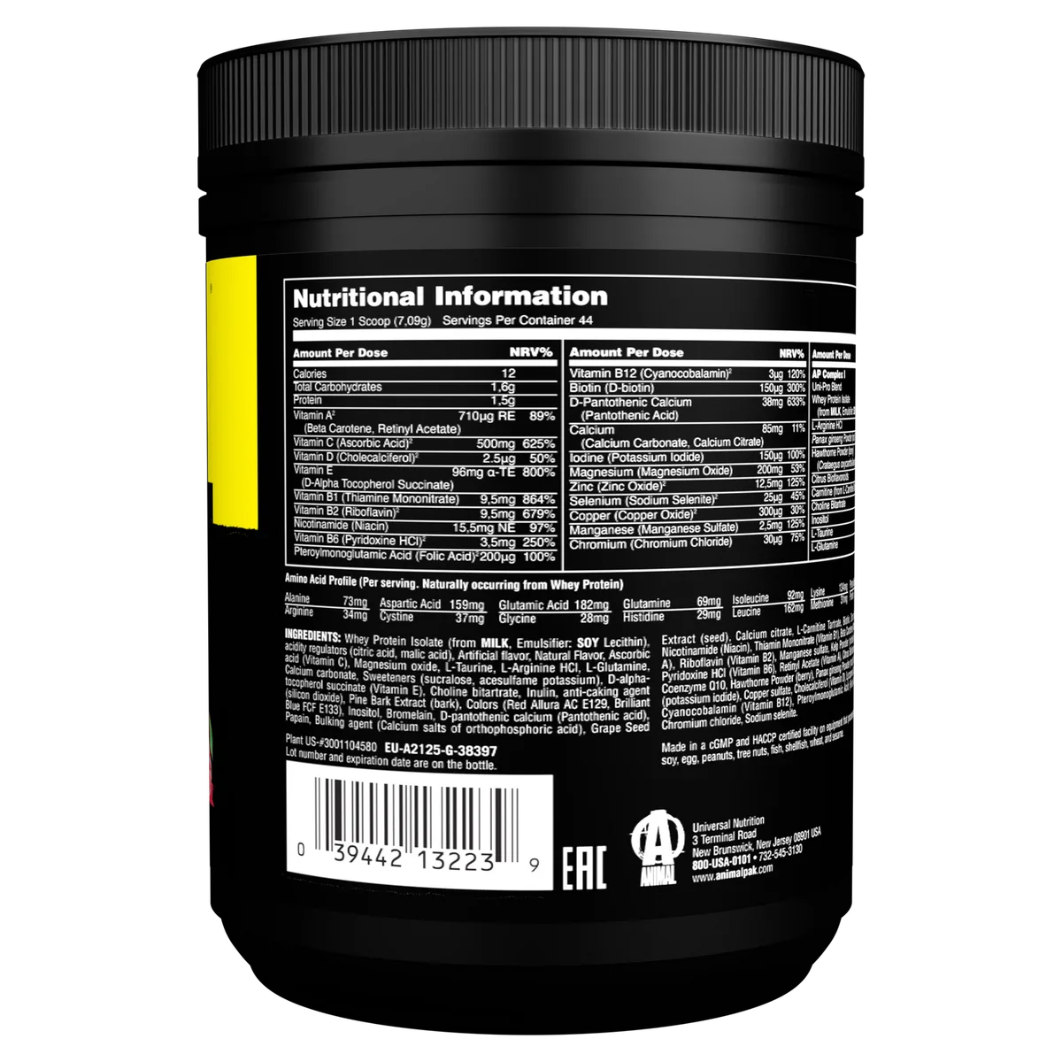 Animal Pak Powder (342g) Cherry Berry – Bild 5