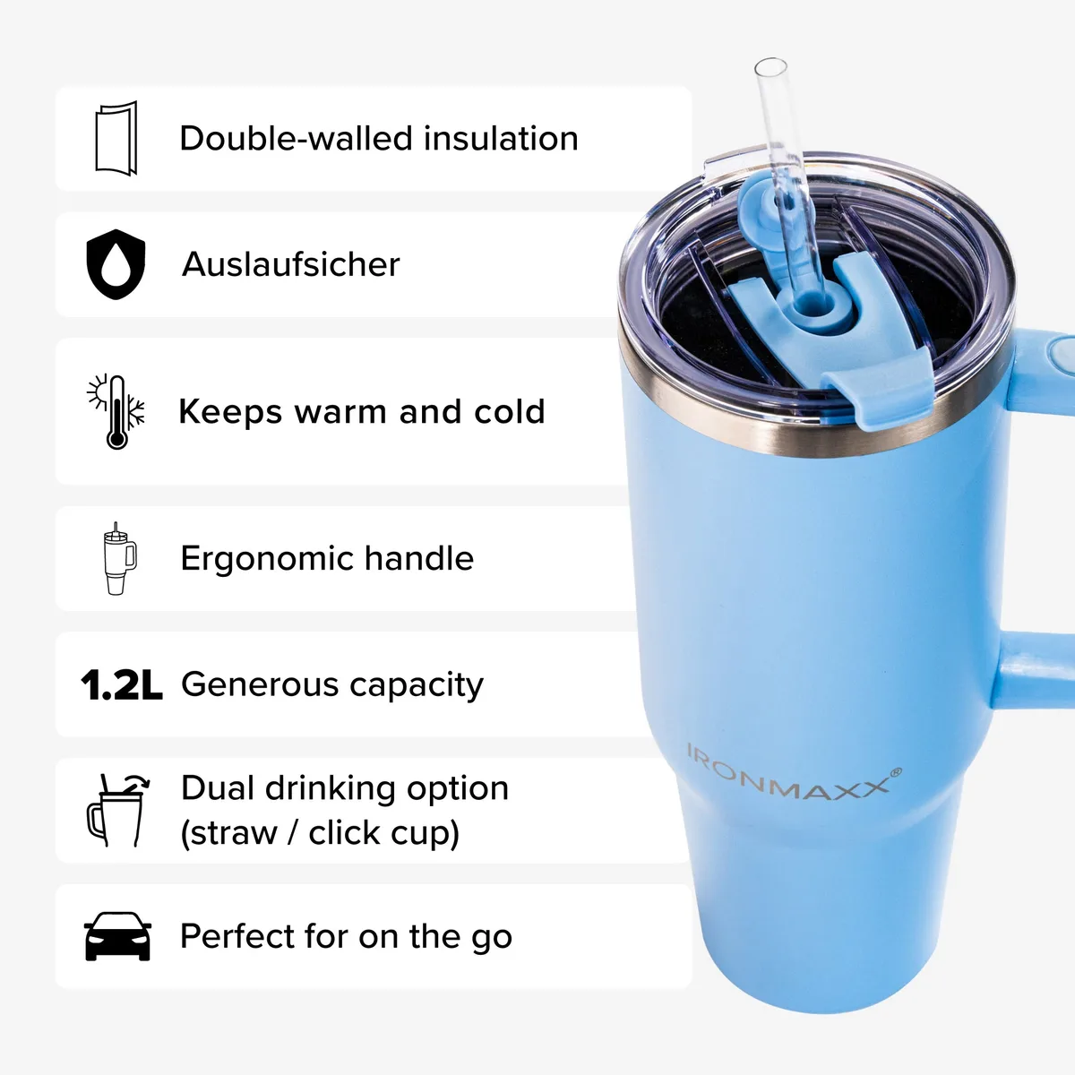 IronMaxx Cup V3.0 (1200ml) - Ice Blue – Bild 4