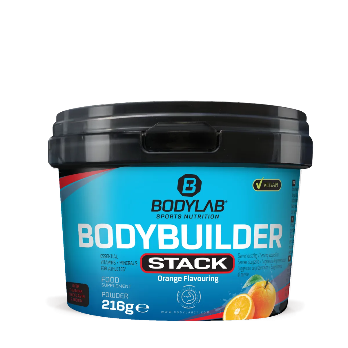 Bodybuilder Stack Powder (216g) Blaue Himbeere