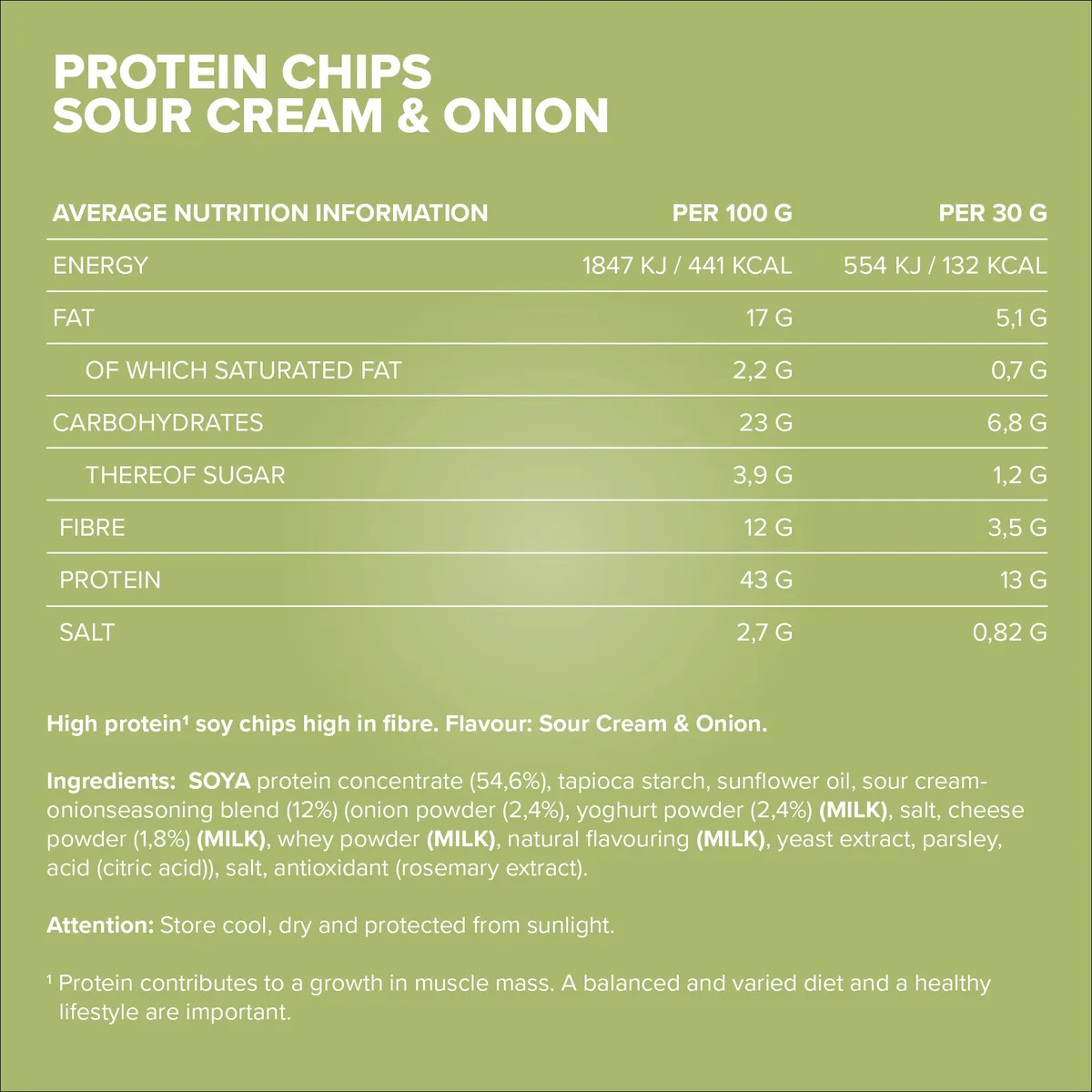 Protein Chips 3.0 (60g) - Sour Cream & Onion – Bild 4