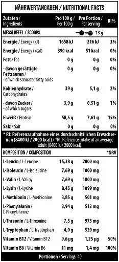 MST Nutrition EAA BCAA 520g – Bild 2
