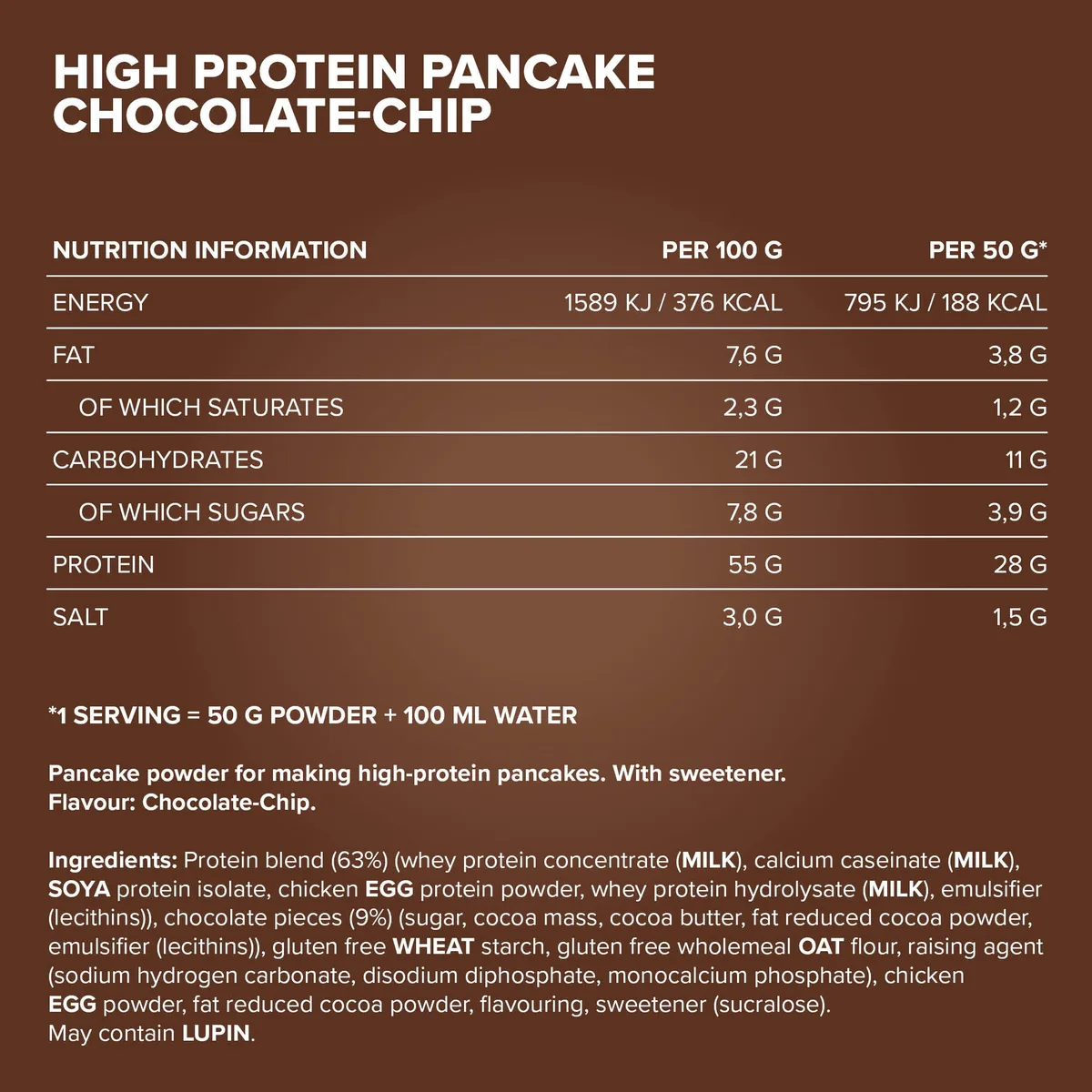 High Protein Pancake (450g) - Chocolate Chip – Bild 5