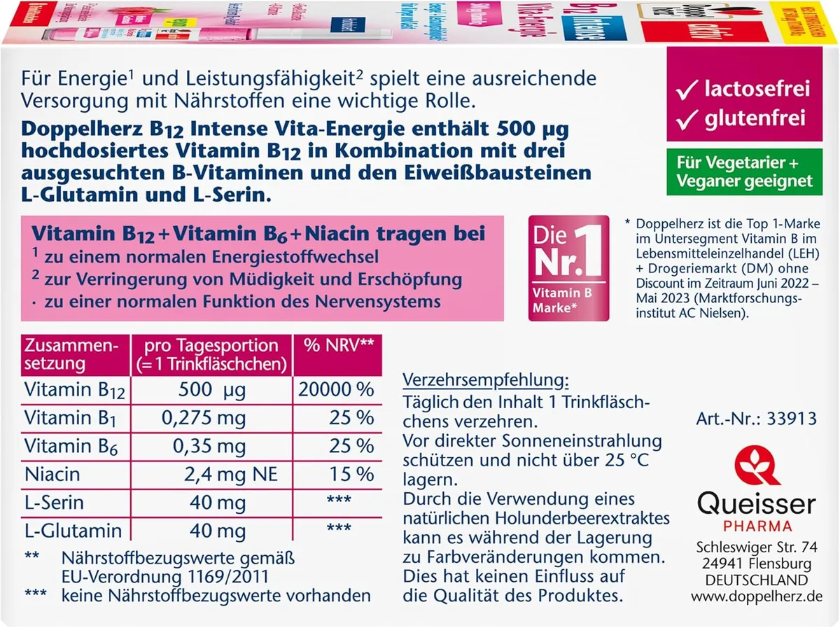 B12 Vita-Energie Trinkampullen (8x10ml) – Bild 2