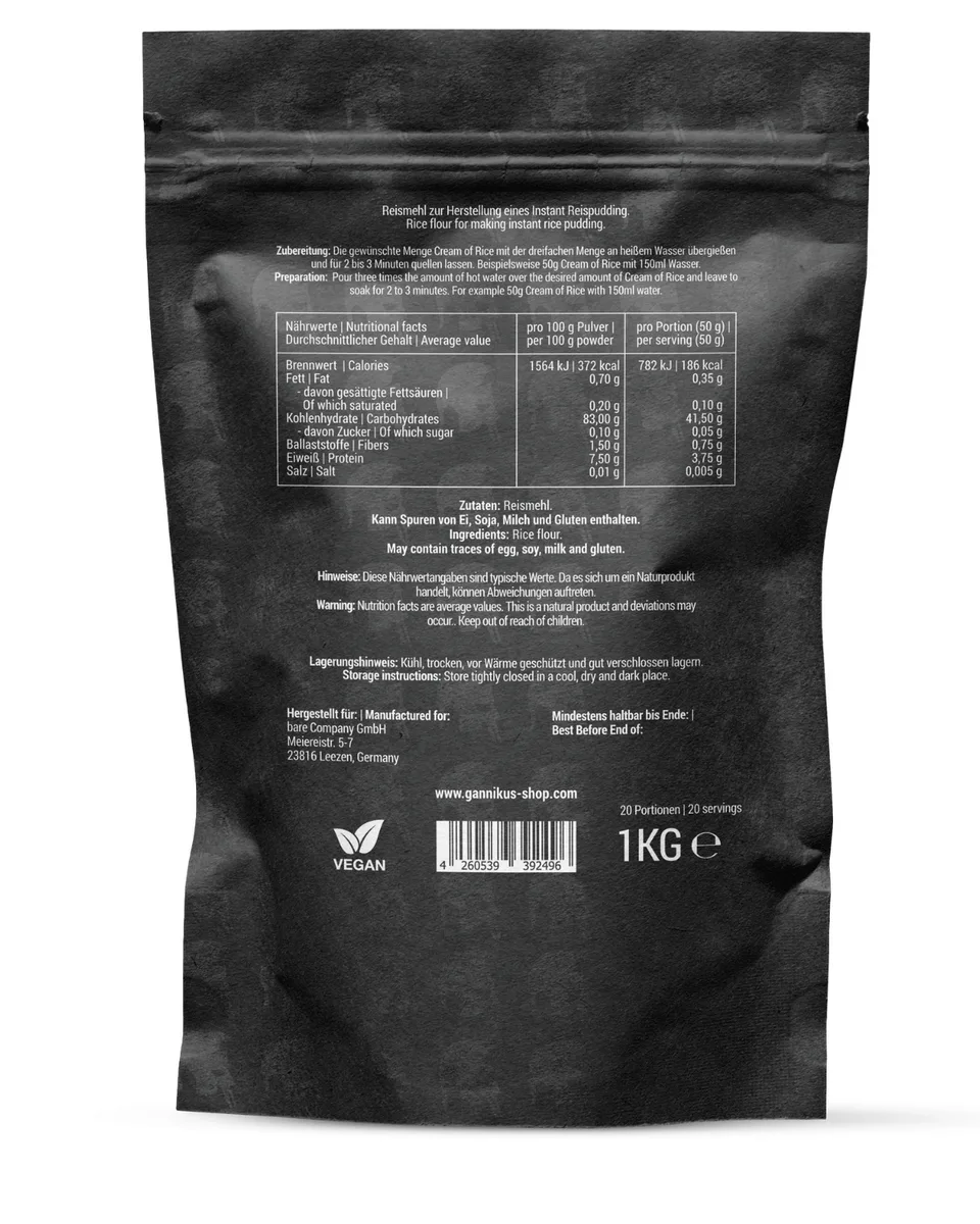 CREAM OF RICE - 1kg – Bild 3
