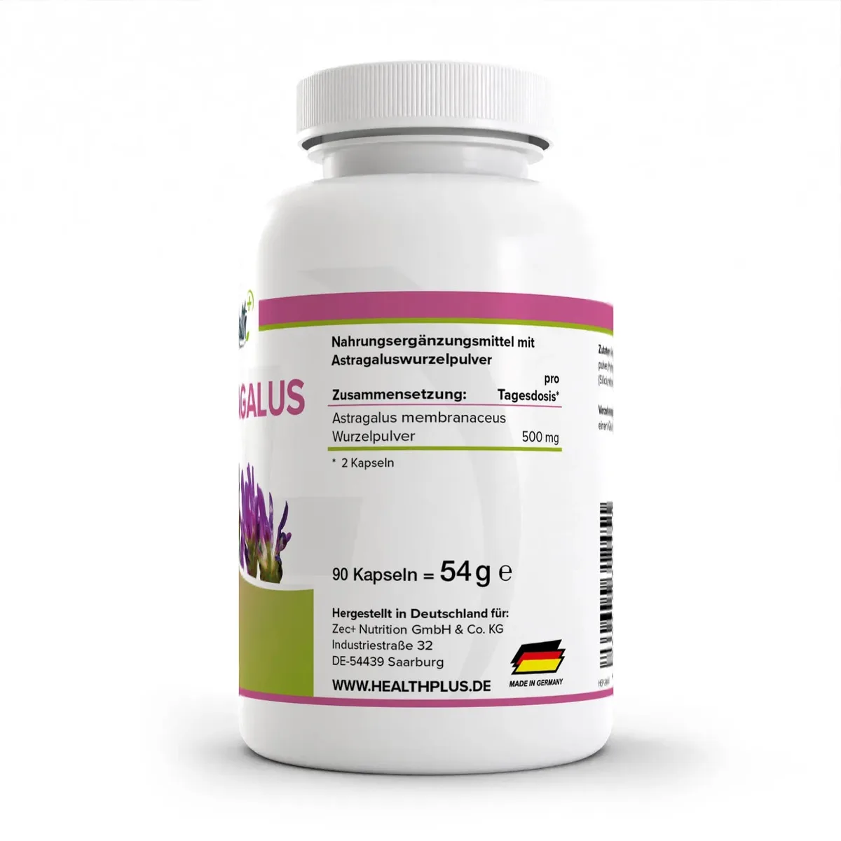 HEALTH+ ASTRAGALUS, 120 Kapseln – Bild 2