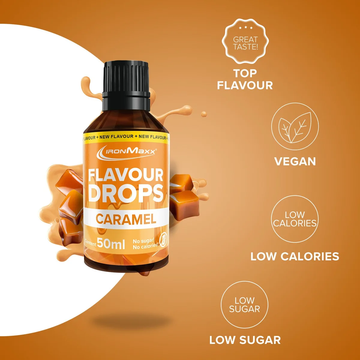 Flavour Drops (50ml) - Karamell – Bild 7