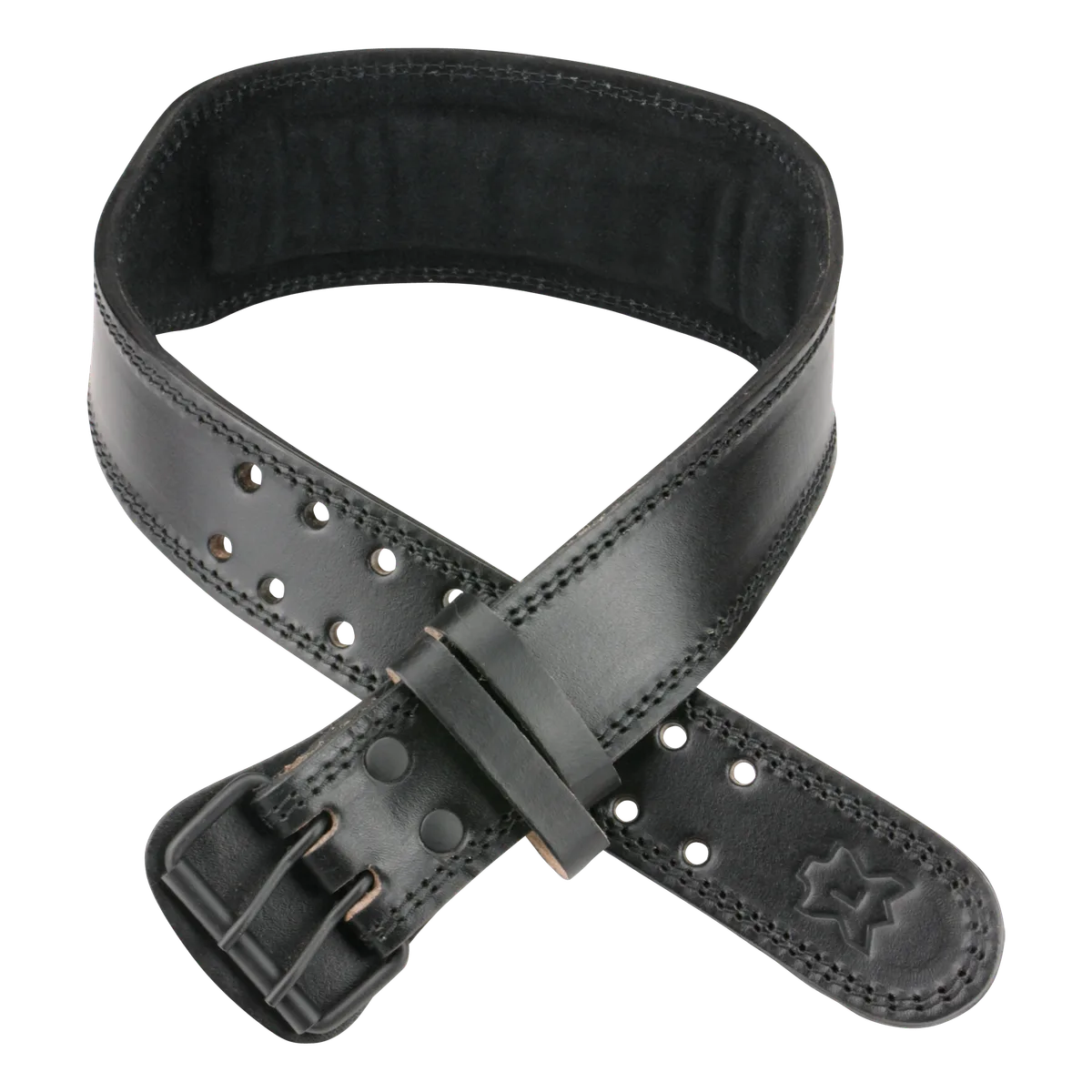 Premium Lifting Belt Black Leather - L