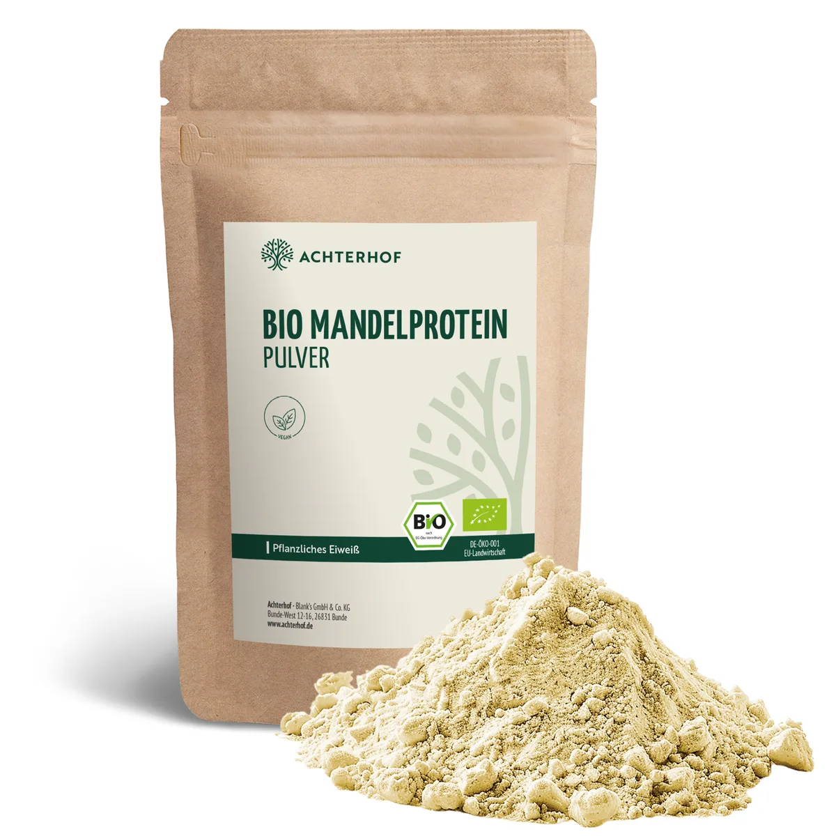 Bio Mandelprotein Pulver (500g) – Bild 2