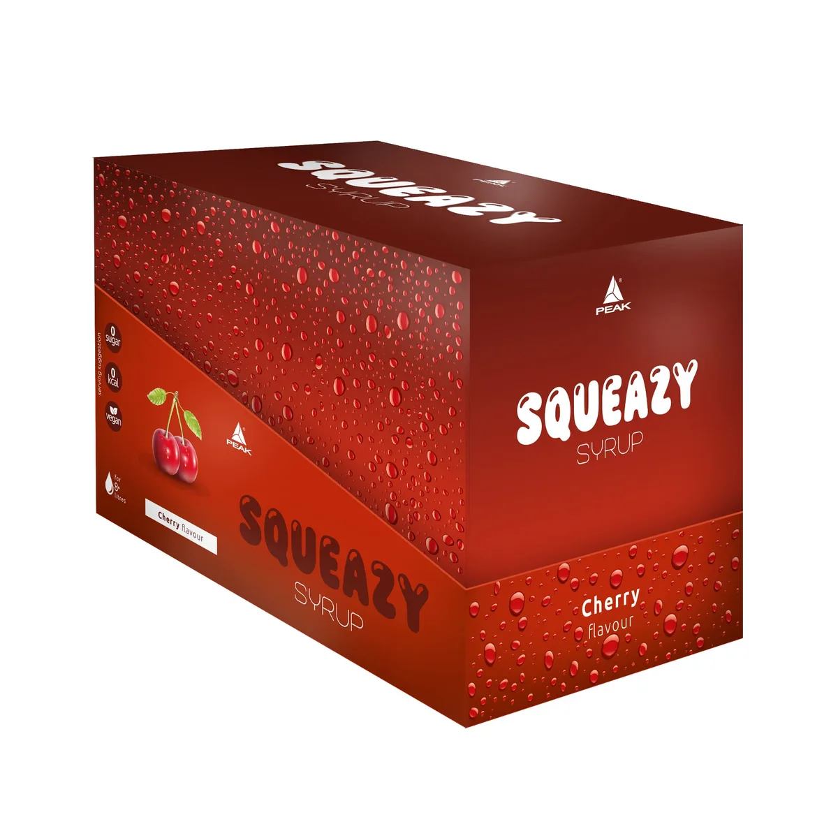Squeazy Syrup Display - 10 Flaschen / Cherry