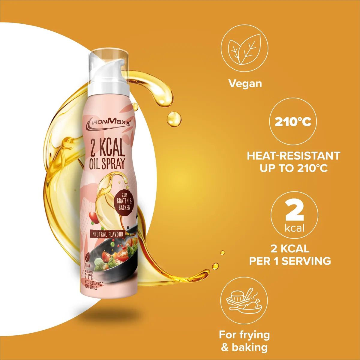 2 kcal Oil Spray (200ml) - Neutral – Bild 7
