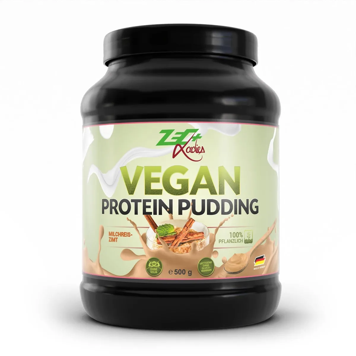ZEC+ LADIES VEGAN PROTEIN PUDDING, 500g Dunkle Schokolade – Bild 2