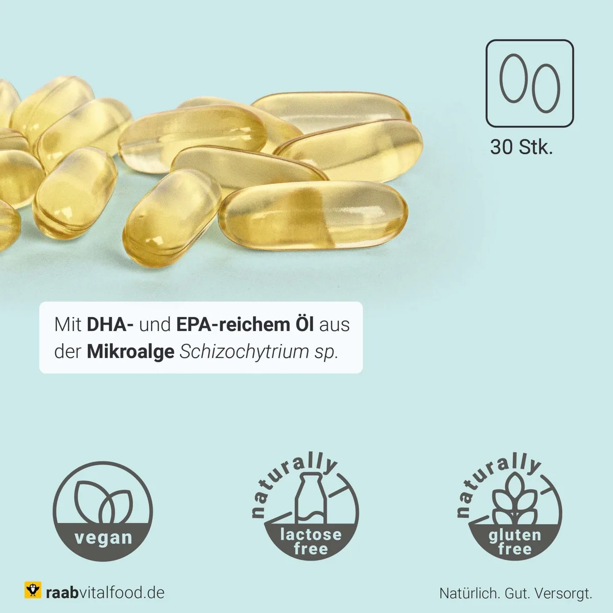 Algenöl Omega-3 (30 Kapseln) – Bild 4