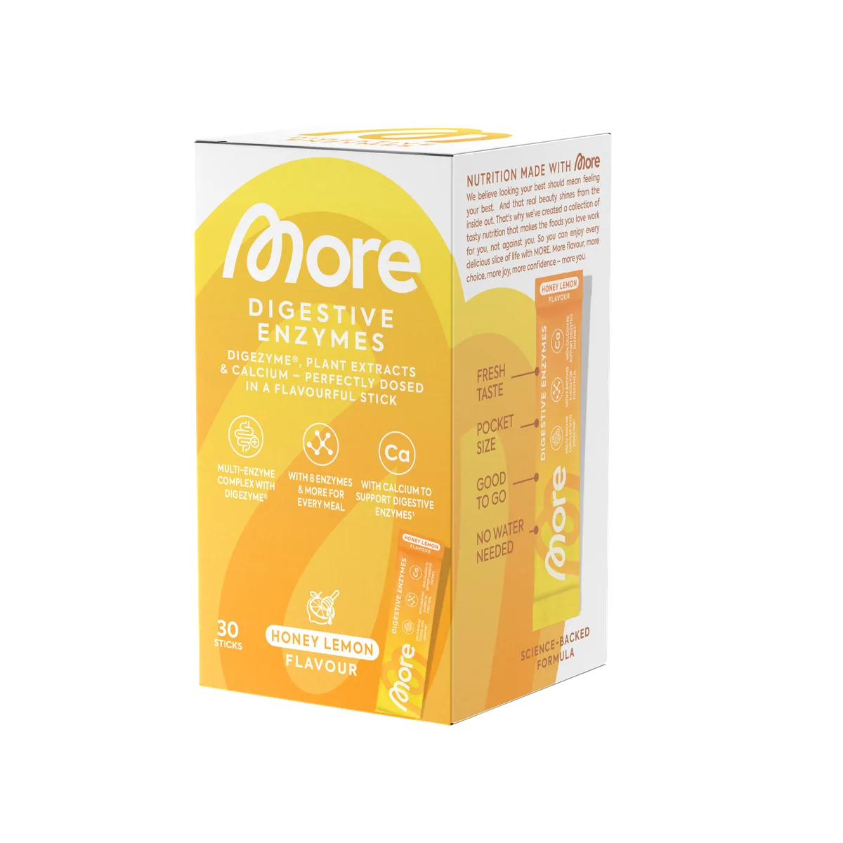 More Digestive Enzymes Sticks Honey Lemon / 30 x 5g