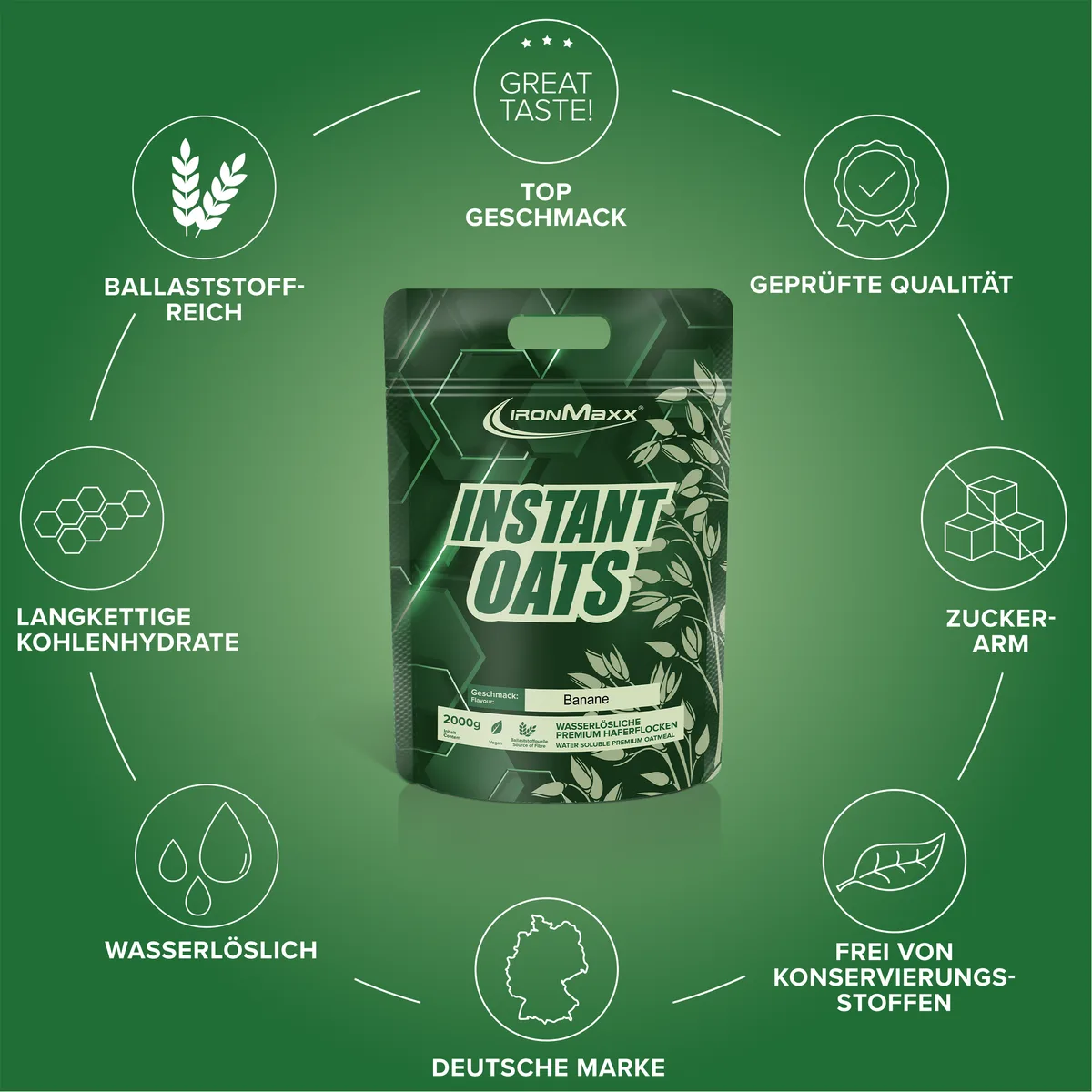 Instant Oats (2000g) - Banane – Bild 5