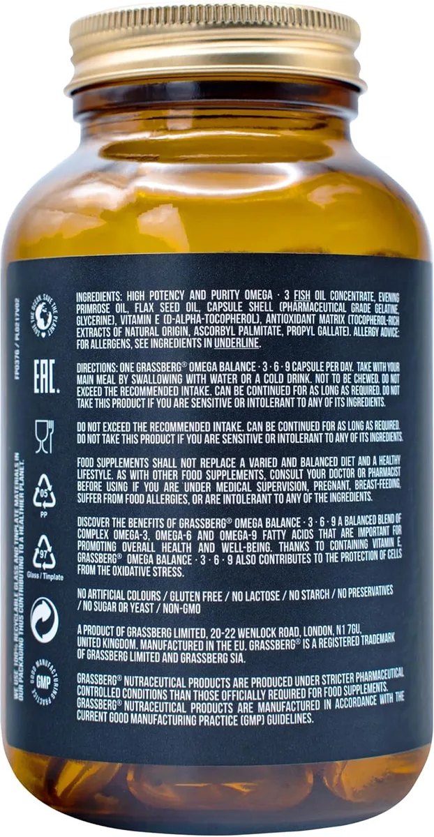 Omega 3-6-9 Balance (90 Kapseln) – Bild 2