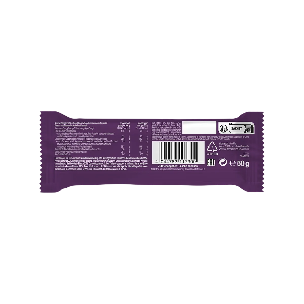 12er Box | Joe's Soft Protein Bar Blueberry Cheesecake – Bild 7
