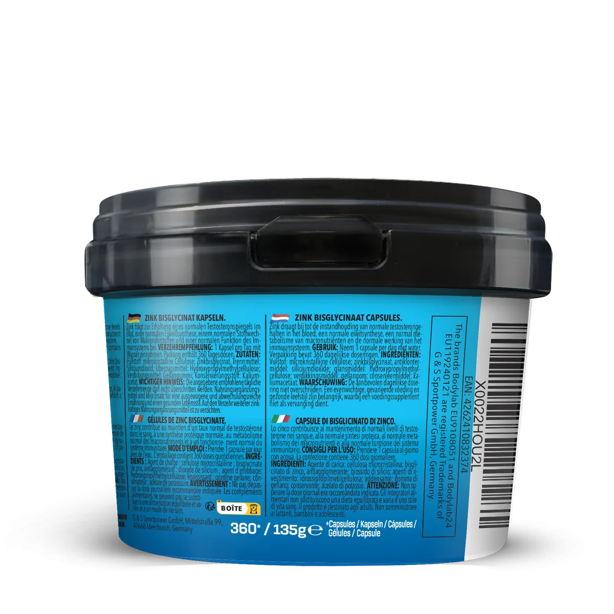BIG PACK Zinc Bisglycinat (360 Kapseln) – Bild 2