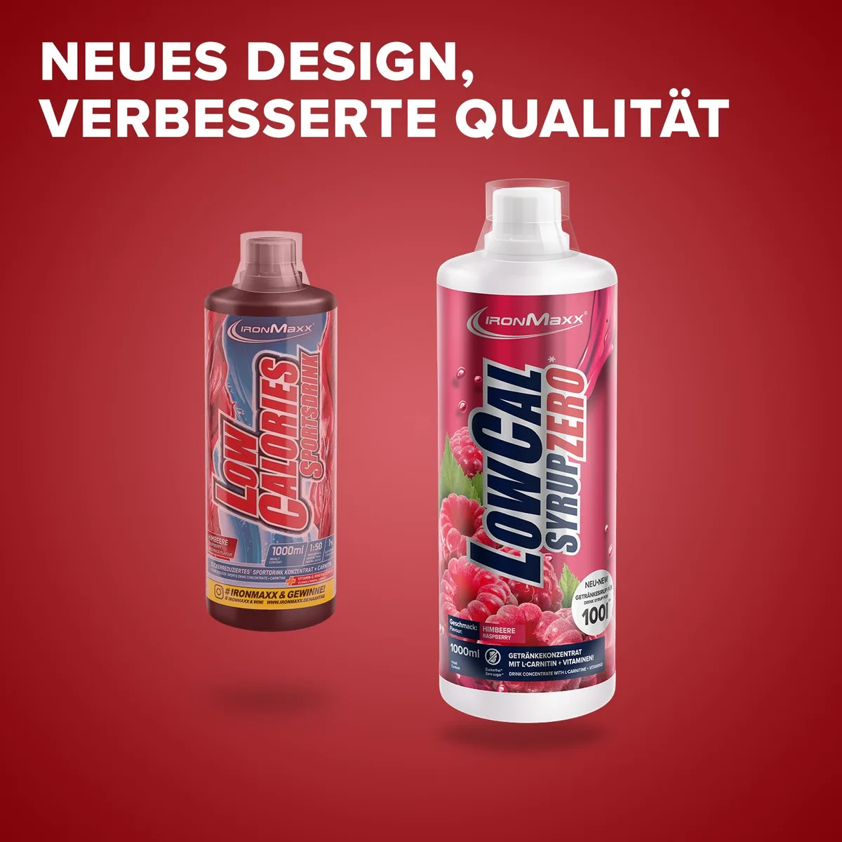 LowCal Syrup Zero (1000ml) - Himbeere – Bild 2