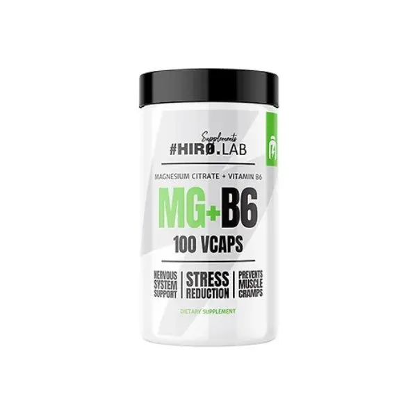 Hiro Lab MG+B6, 100 veggie Kaps.